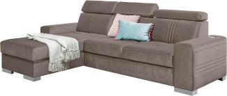 99rooms Neilo Ecksofa Velours ESITO Beige Links ohne