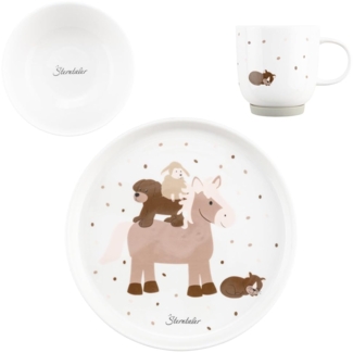 Sterntaler® Kindergeschirr-Set Bauernhof (3-tlg), Porzellan