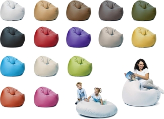 sunnypillow Sitzsack mit Styropor Füllung Outdoor & Indoor für Kinder und Erwachsene