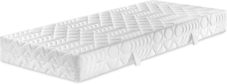 Traumnacht Basis 7-Zonen 2 in 1 Duo Tonnentaschenfederkernmatratze, mit hochwertiger Viscoauflage, Härtegrad 2 und 3, 100x200 cm