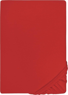 biberna Jersey-Elastic-Spannbetttuch , rot, 1 x 120 x 200 cm - 130x220 cm