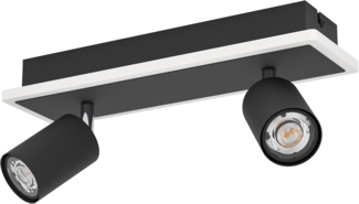 Eglo LED Deckenleuchte Rimbocchi 1 2x 35W, 1500 lm, 3000K, ww, schwarz