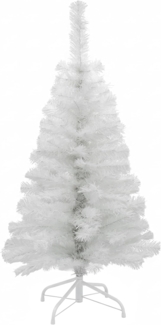 Spetebo Künstlicher Weihnachtsbaum Künstlicher Weihnachtsbaum klein - 90 cm / weiß, Kunstbaum, Kunst Tannenbaum Christbaum inklusive Baumständer