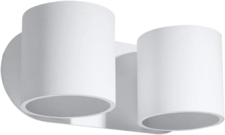 Wandleuchte, Weiß, 2-flammig, UP DOWN, ALU, L 26 cm