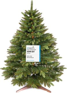 Premium Weihnachtsbaum künstlich 90cm -TESTSIEGER - Naturgetreu, dichte Zweige, Künstlicher Weihnachtsbaum mit Holzständer und Aufbewahrungstasche – Tannenbaum künstlich von Pure Living