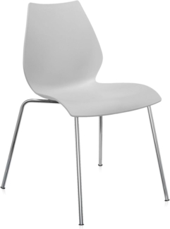 Kartell Maui Büro Stuhl, Hellgrau, 2er Set