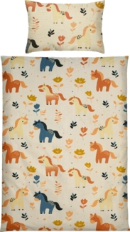 Erwin Müller Bettwäsche Kinder-Bettwäsche, Seersucker, Seersucker Tiermotive: Pferd