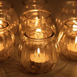 Belle Vous Becheruntersetzer Vintage Glas Windlicht-Set - 12er Pack Teelichtgläser, 12-tlg.