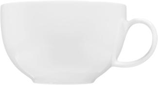 Milchkaffee-Obertasse 0,35 l Lido Weiss Seltmann Weiden Milchkaffeetasse - Mikrowelle geeignet, Spülmaschinenfest