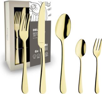 Kuppels Home DELIA Besteckset 30-teilig PVD champagner hochglanzpoliert