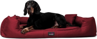 GOOFY Orthopädisches Hundebett - 04 Dunkelrot, 110x90cm