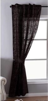 Gardinenbox Vorhang (1 St), verdeckte Schlaufen, blickdicht, Flockfasern, Widseide Optik Barock blickdicht Flockfasern 20200