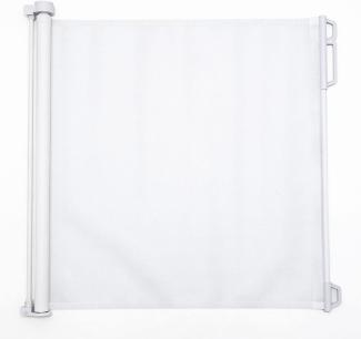 Callowesse©- Air Einziehbares/Einrollbares Tür- und Treppenschutzgitter 0-130cm- Einhandbedienung, Stilles Zurückziehen, Sicherheitsgitter (Weiβ)