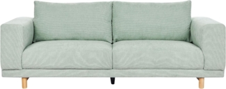 3-Sitzer Sofa Cord mintgrün NIVALA