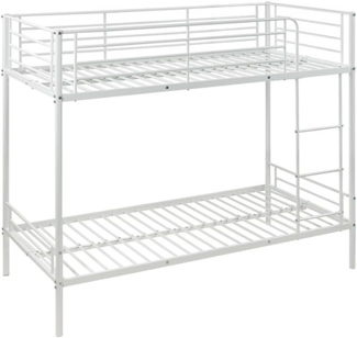 Vente-unique - Etagenbett - 2 x 90 x 190 cm - Weiß - DUOTIS II
