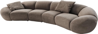 Big-Sofa Lunna 360x175 cm Strukturstoff Soft Taupe 2 Kissen