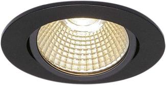 SLV No. 1001978 NEW TRIA rund LED Indoor Deckeneinbauleuchte schwarz 1800-3000K 72W