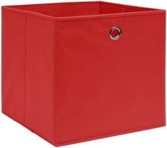 vidaXL Aufbewahrungsboxen 4 Stk. Vliesstoff 28x28x28 cm Rot 325219