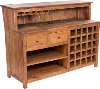DESIGN DELIGHTS Barschrank BARSCHRANK "PUREWOOD", 150x110x55cm (BxHxT), Hausbar, Verkaufstresen