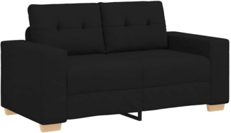 vidaXL Zweisitzer-Sofa Schwarz 120 cm Stoff 4105070