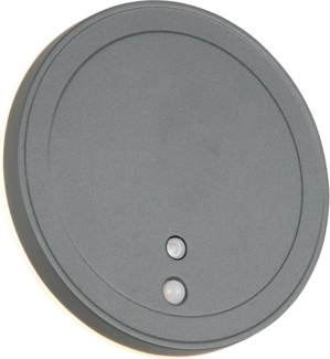 Akku Außenwandleuchte FORTALEZA mit Bewegungsmelder USB aufladbar Ø 14cm