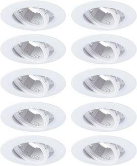 Paulmann 92115 Einbauleuchte rund 90mm 10er-Set Weiß schwenkbar