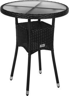 STILISTA Beistelltisch Gartentisch Balkontisch Loungetisch Kaffeetisch, Rund