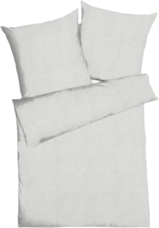 Kaeppel Uni Musselin Bettwäsche|155x220 cm + 80x80 cm| hellgrau