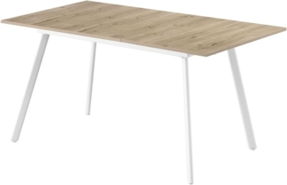 B&D home Esstisch Ausziehtisch OSKAR, 4-Fuß Gestell, ausziehbar, 120-160cm, 4-6 Personen