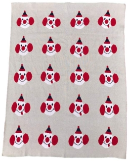 Odot Strickdecke Babydecke Kuscheldecke, Kinderwagen im Freien Kinderdecke Krabbeldecke Perfekt für Mädchen und Jungen Babys (90x110 cm,Baby)