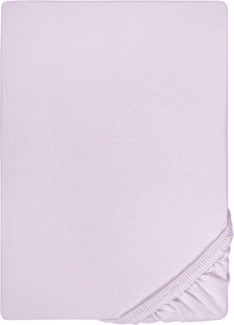 biberna Feinjersey-Spannbetttuch, 100 % Baumwolle, flieder, 1x 180x200 cm - 200x200 cm