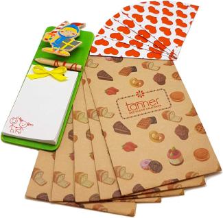 Tanner - Spitztüten, Einkaufstüten, Block mit Bleistift