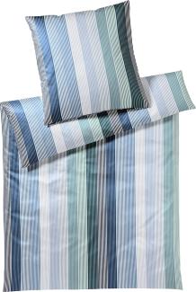 elegante Jersey Bettwäsche Brilliant green blue | 135x200 cm + 80x80 cm