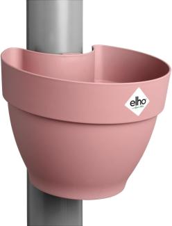 elho Vibia Campana Fallrohrpflanzgefäss 40 - Blumentopf für Regenrohr - vertikaler Garten - 100% recyceltem Plastik - Ø 21. 6 x H 16. 3 cm - Rosa/Puderrosa