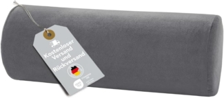 XDREAM Nackenrolle ergonomisches Nackenstützkissen aus Viscoschaum mit Memory-Effekt, 1-tlg, wirkt stützend und entlastend, super weicher Mikroplüsch-Bezug