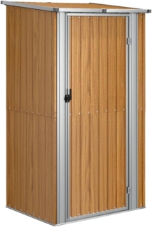 vidaXL Gartenhaus Braun 118,5x97x209,5 cm Verzinkter Stahl 150902