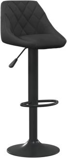 vidaXL Barhocker Schwarz Samt 335335