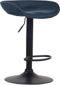 Barhocker Anaheim Stoff schwarz blau