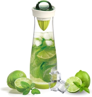 bremermann Trinkflasche mit Infuserstab, 1.1 Liter aus Kunststoff, grün