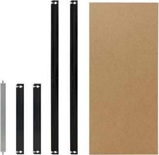 shelfplaza BLACK 120x30 cm Fachboden-Set in schwarz für BLACK Schwerlastregale mit 175 kg Traglast pro Boden