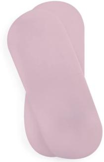 Clair de Lune Jersey Spannbettlaken für Moseskorb 2 Stück, pink