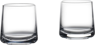 Zone Denmark Lowball Rocks, 2er Set, Wasserglas, Trinkglas, Cocktailglas, Whiskeyglas, Kristallglas, 220 ml, 332098