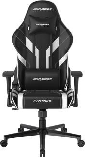 DXRacer Prince Serie OH-PM88-NW Gaming-Stuhl - Regular / L - PVC Kunstleder - schwarz/weiß