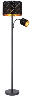 Stehleuchte Wohnzimmer Stehlampe mit Leselampe Metall Deckenfluter 15334S4