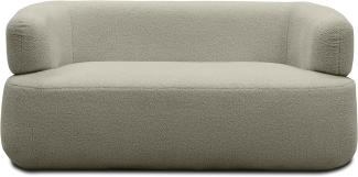 DOMO Collection 2 Sitzer Molina, 2er fest, 2er Sofa, Couch, Garnitur 160 x 86 x 71 cm in taupe