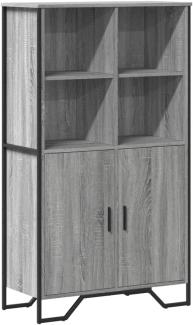 Highboard 79,5X35,5X137,5 Cm Holzwerkstoff: Grau Sonoma