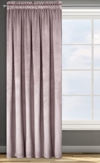 Samtvorhang Velours Vorhänge zum Wohnzimmer Prachtvoll Elegant rosa 135x300 cm Kräuselband