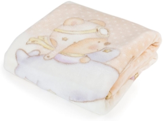 Pielsa Baby - 6378-50 | Babydecke | Winterdecke | Babydecke Monate | bedruckte Babydecke | Kinderbettdecke | Perlmutt | Größe 80x110 cm
