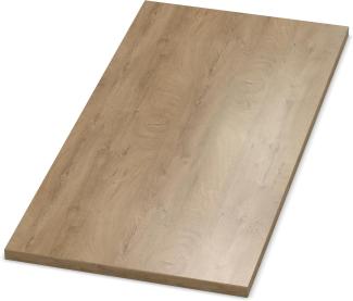 AUPROTEC Tischplatte 19mm Eiche ENDgrain Classic 2000 mm x 800 mm Holzplatte Dekor Spanplatte mit Umleimer ABS Kante Auswahl: 200x80 cm