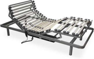 amuéblate online Ergotop Elektrisches Gelenkbett mit 5 Ebenen und verstärkter Struktur, ergonomisch, zuverlässig und leise, Deutscher Motor, 90x190 cm